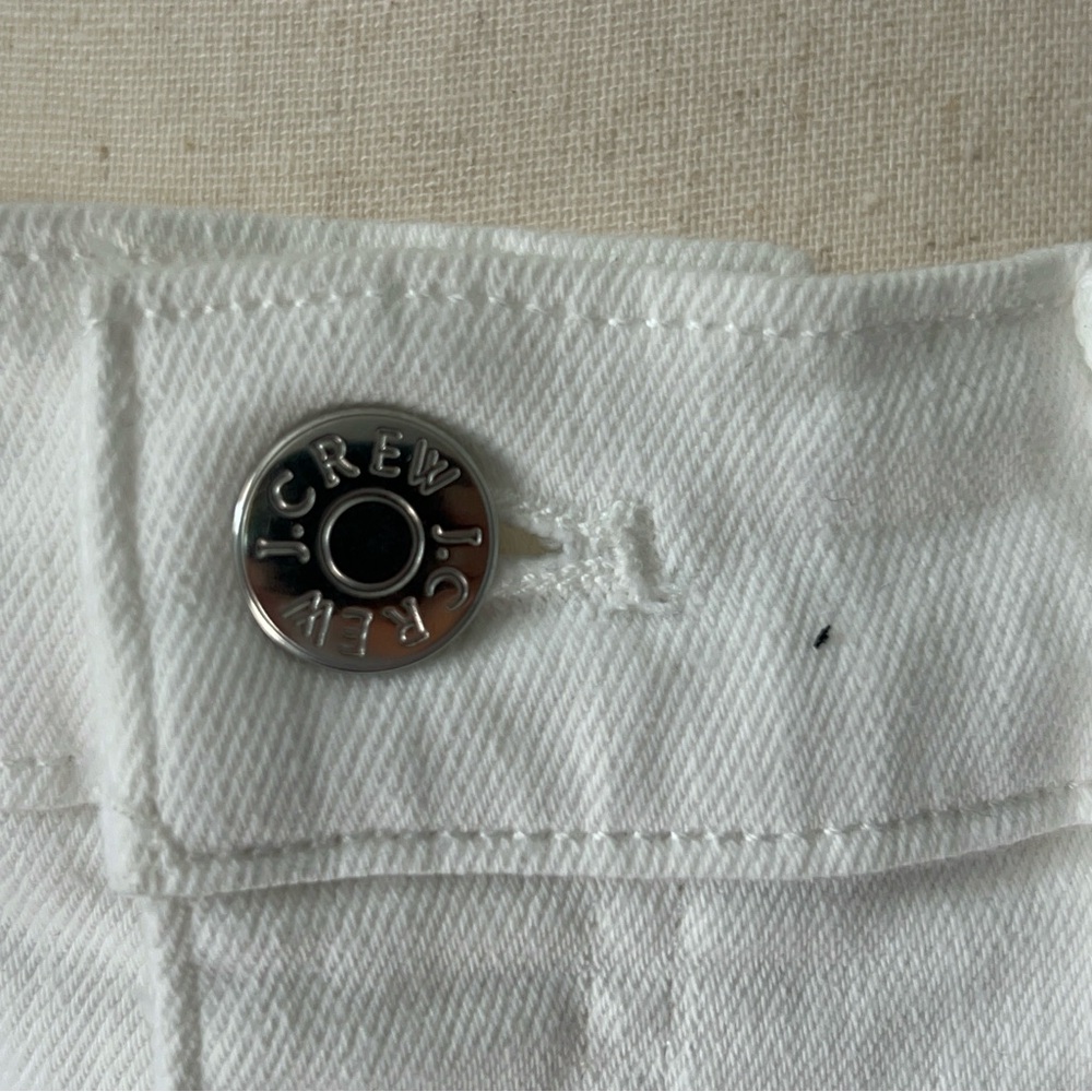 J.Crew White wide leg Cropped Denim Jeans - Picture 4 of 11